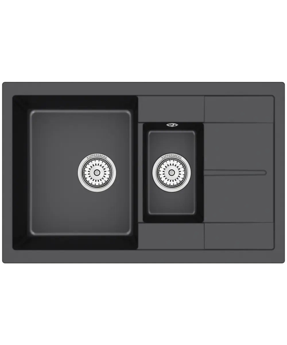 Кухонная мойка Kuppersberg MODENA 60 NL 1,5B1D DEEP BLACK фото 