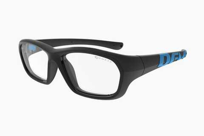 Спортивные очки с диоптриями Demetz Softness R / Matte Black / Matte Blue Colorless Cat.0