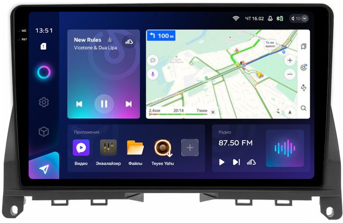 Магнитола для Mercedes-Benz C W204 2007-2011 - Teyes CC3-2K QLed Android 10, Быстрая, SIM-слот, CarPlay