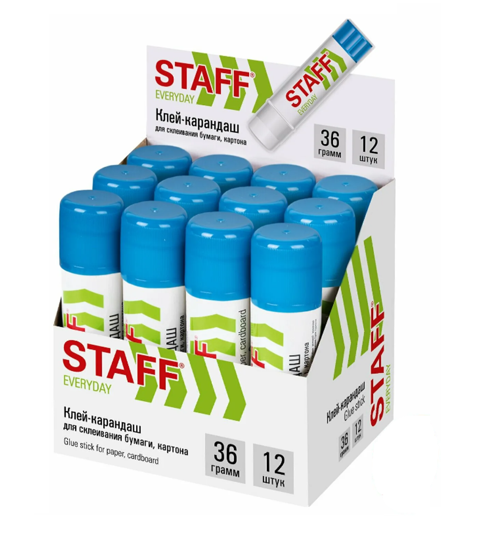 Клей-карандаш STAFF 36 гр.