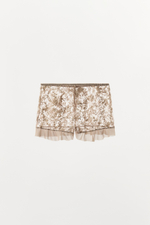 КРУЖЕВНЫЕ ШОРТЫ С ОБОРКАМИ — ZARA
