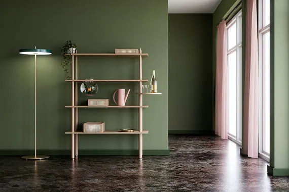 Напольный светильник Umage Asteria Floor, Ø43х151 см, черный
