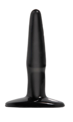 Анальная втулка Basix Rubber Works Mini Butt Plug (Цвет: черный)