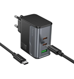 Сетевое зар. устр. Hoco CS75A 1USB/2C 70W QC3.0 черное