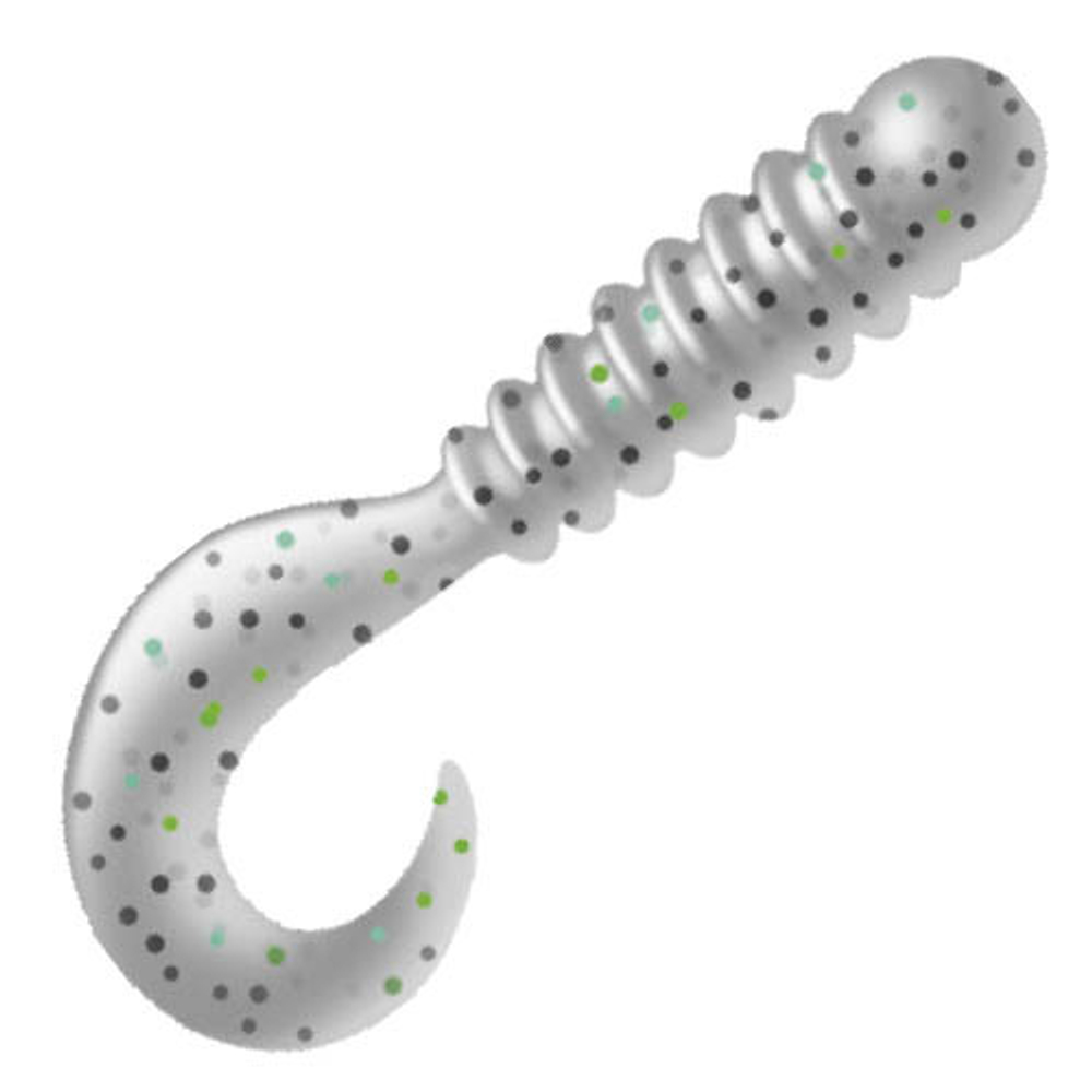 Приманка ZUB-TWIST-NANO  30мм(1,2")-15шт, (цвет 501) серый с блестками