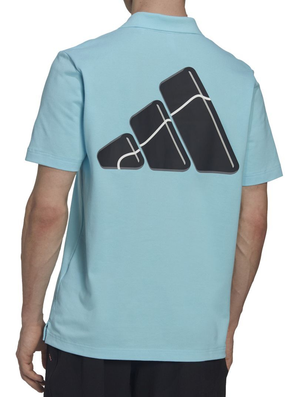 Мужское теннисное поло Adidas Club House 3-Bar Tennis Polo Shirt - bliss blue