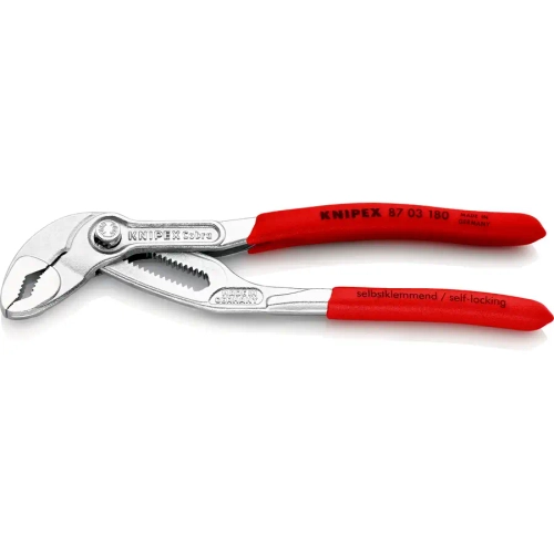 Клещи трубные Cobra® хромированные 180 мм Knipex 87 03 180