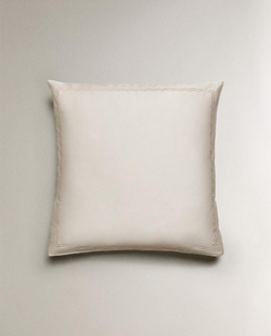 ZARA HOME ХЛОПКОВАЯ НАВОЛОЧКА С КОНТРАСТНОЙ ОТДЕЛКОЙ, ЗОЛОТИСТЫЙ