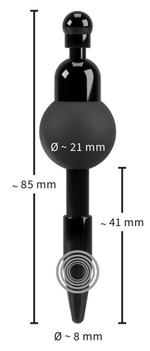 Черный уретральный вибростимулятор Vibrating Penis Plug (Цвет: черный)