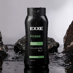 Гель для душа мужской 2в1 "Бодрящий" 400мл POWER EXXE MEN
