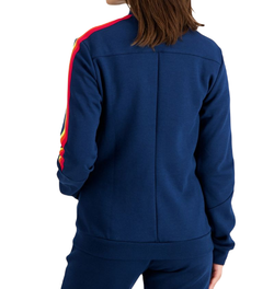Женская теннисная толстовка Le Coq SAISON Full Zip Sweat N°1 SS23 - victory blue