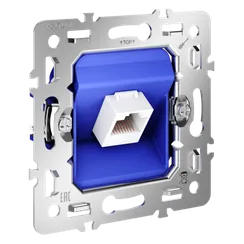 Механизм розетки компьютерной RJ45 Cat 6 Voltum S70 VLS0601M