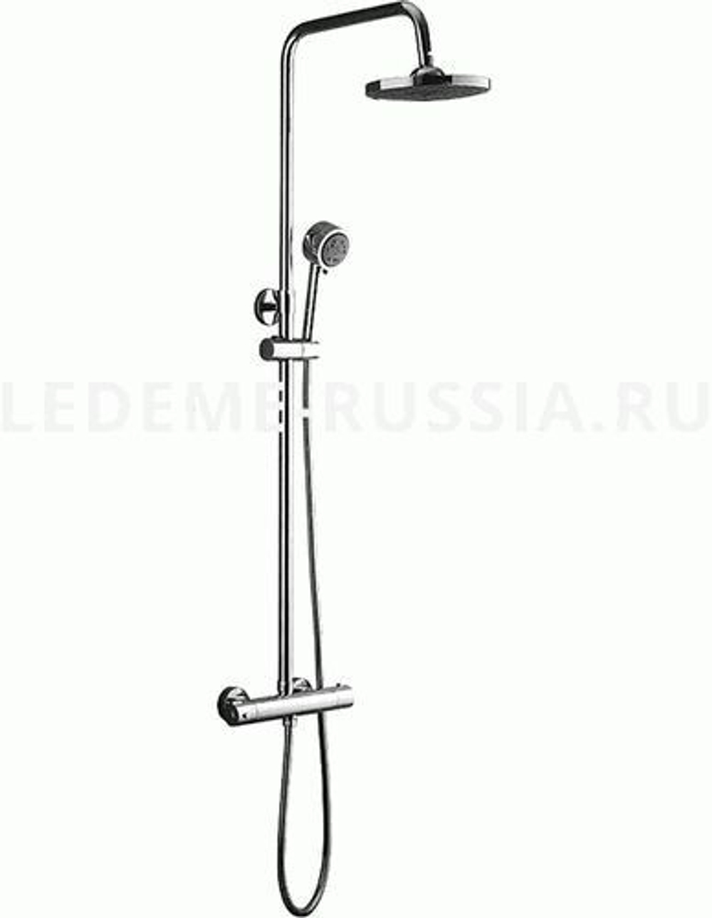 душевая система LEDEME термостат. с тропическим душем L2411