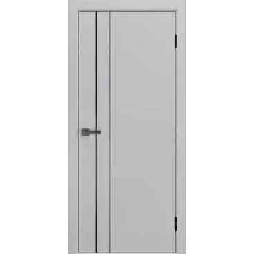 Межкомнатная дверь экошпон ДП-58 silver gray глухая