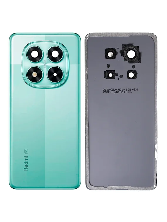 Задняя крышка для Xiaomi Redmi Note 14 Pro 5G Зеленая (Coral green) со стеклом камеры