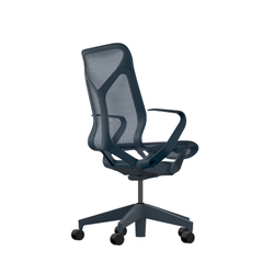 Кресло Herman Miller Cosm, средняя спинка, цвет Nightfall, нерегулируемые подлокотники