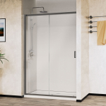 Душевая дверь Vincea Сити (City) VDS-5CT130CLGM, 1300, вороненая сталь, стекло прозрачное