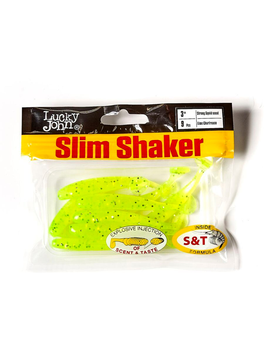 Виброхвосты съедобные искусственные LJ Pro Series SLIM SHAKER 4in (10.00)/S63 6 шт. в упак.