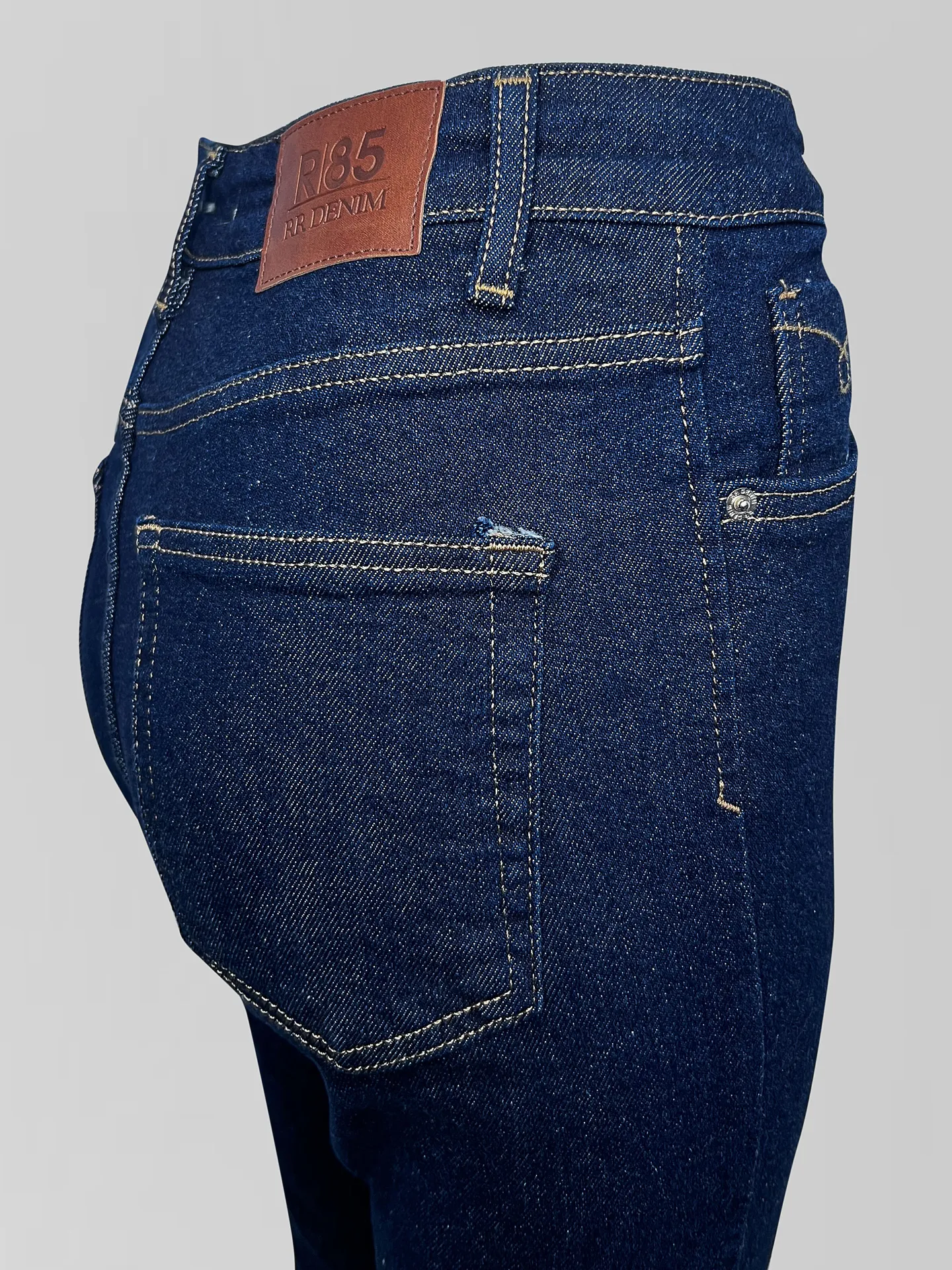 Джинсы RR Denim 1531 однотонные клеш от колена
