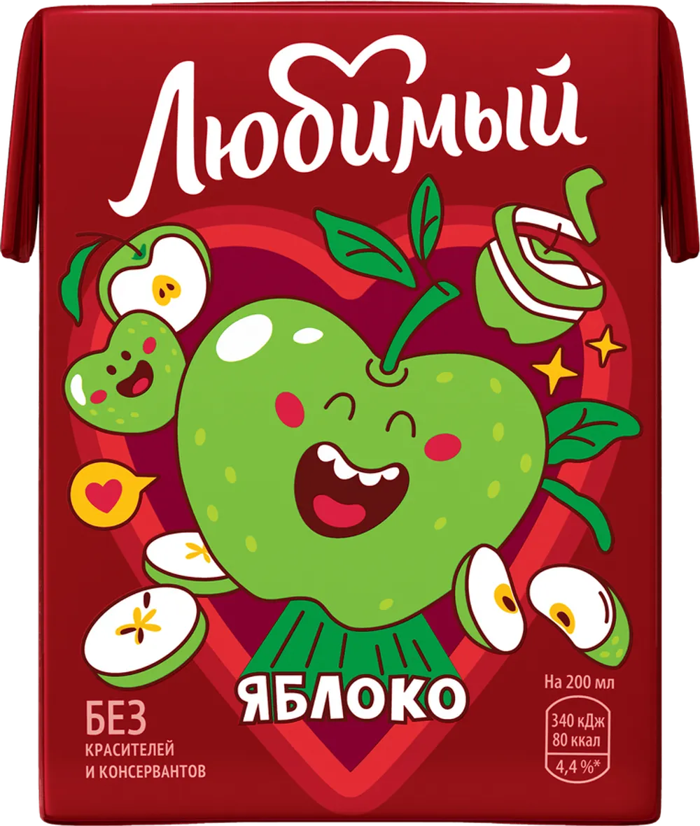 Напиток Любимый Ябл Осв 0,2л