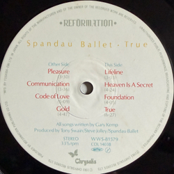 Виниловая пластинка Spandau Ballet ‎– True LP