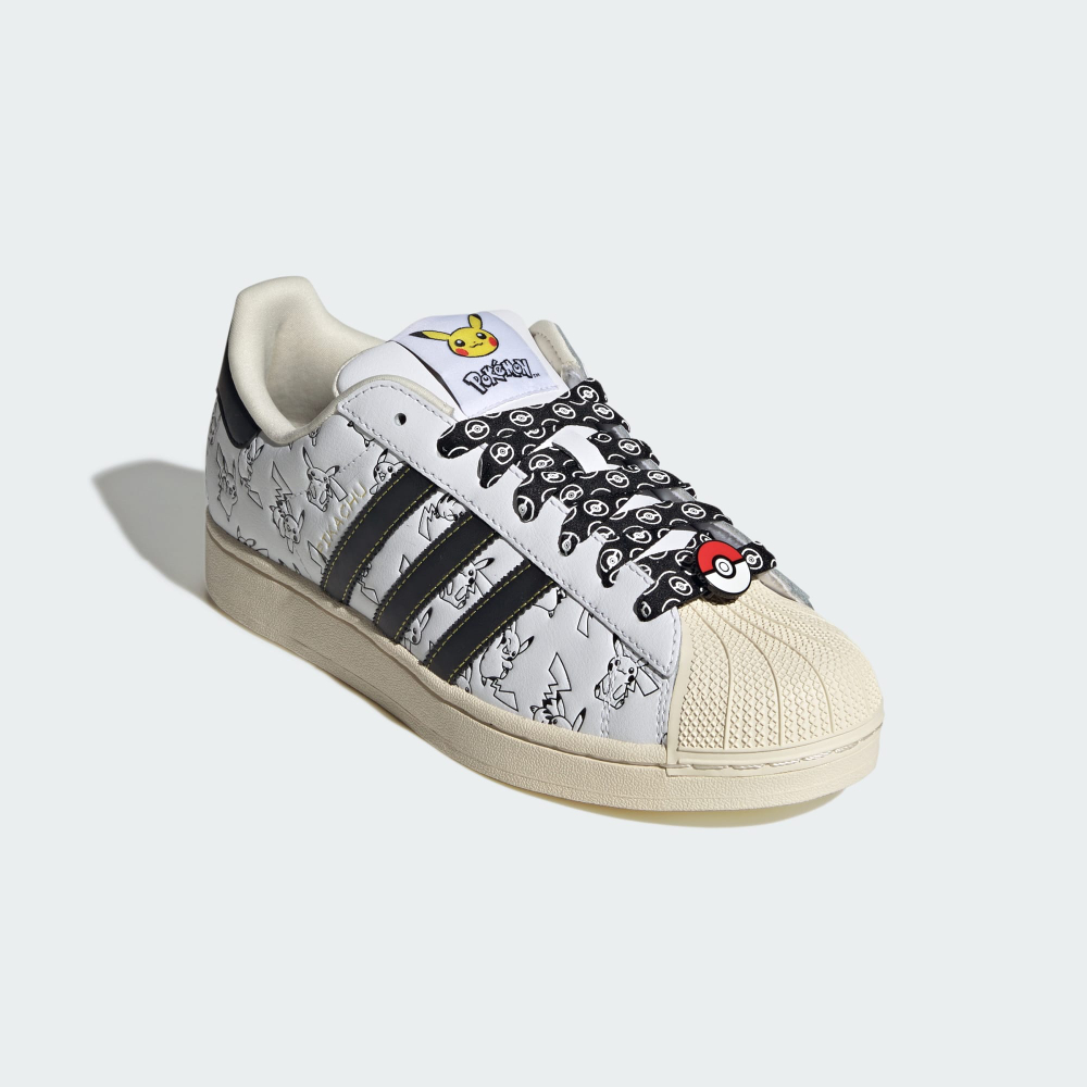Adidas Кроссовки Pokémon Superstar II, белый/черный