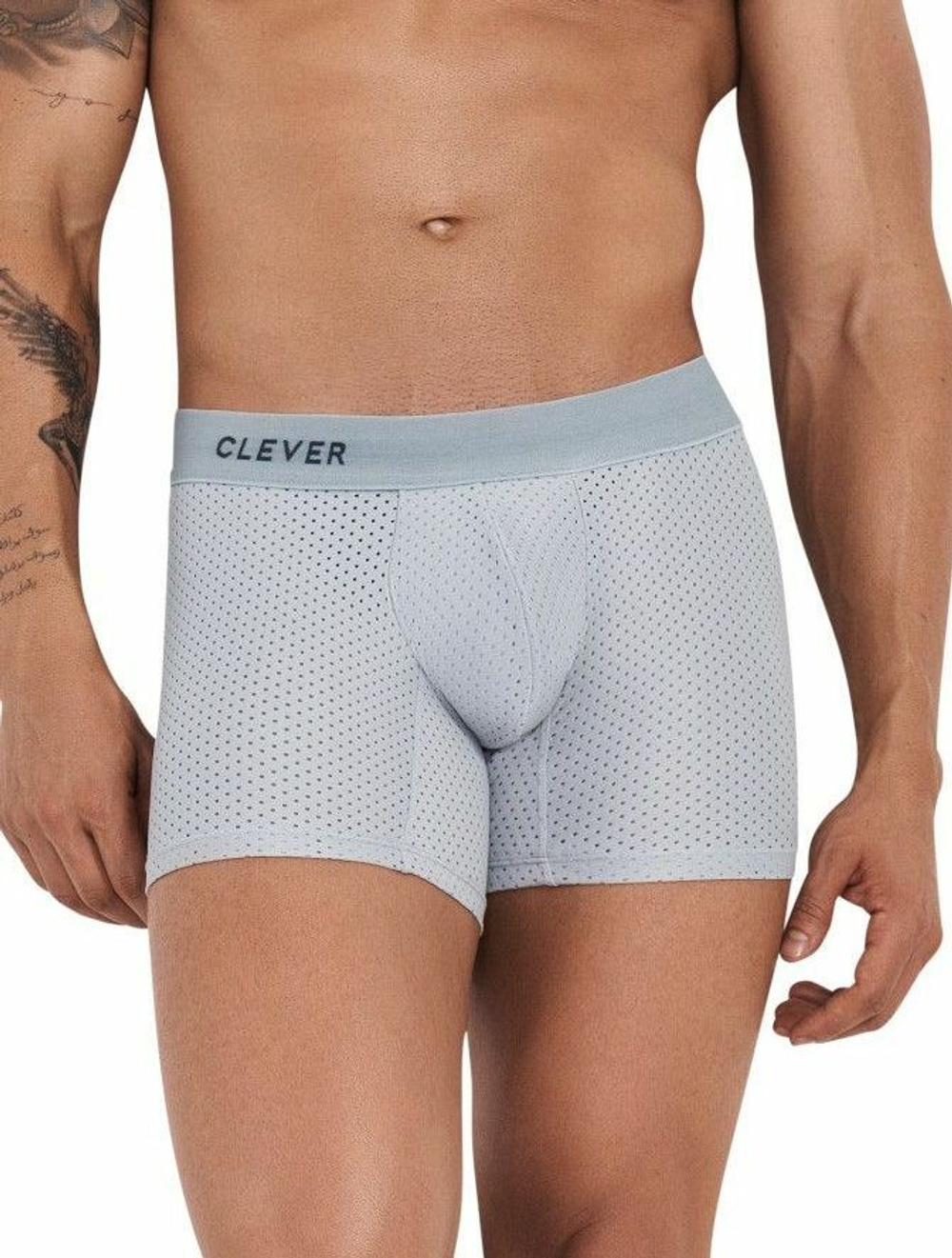 Серые трусы-боксеры с эффектом перфорации Euphoria Boxer (Размер: L) (Цвет: серый)
