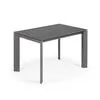 Стол раскладной Atta 120-180x80 см, антрацит, керамика Vulcano Roca