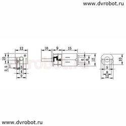 Мотор GA12YN20 - (6V500rpm)