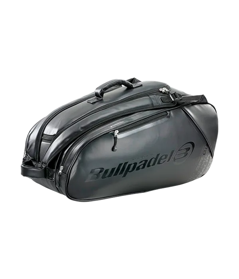 Сумка для падел Bullpadel Casual Black 2025, термокарманы и вентиляция