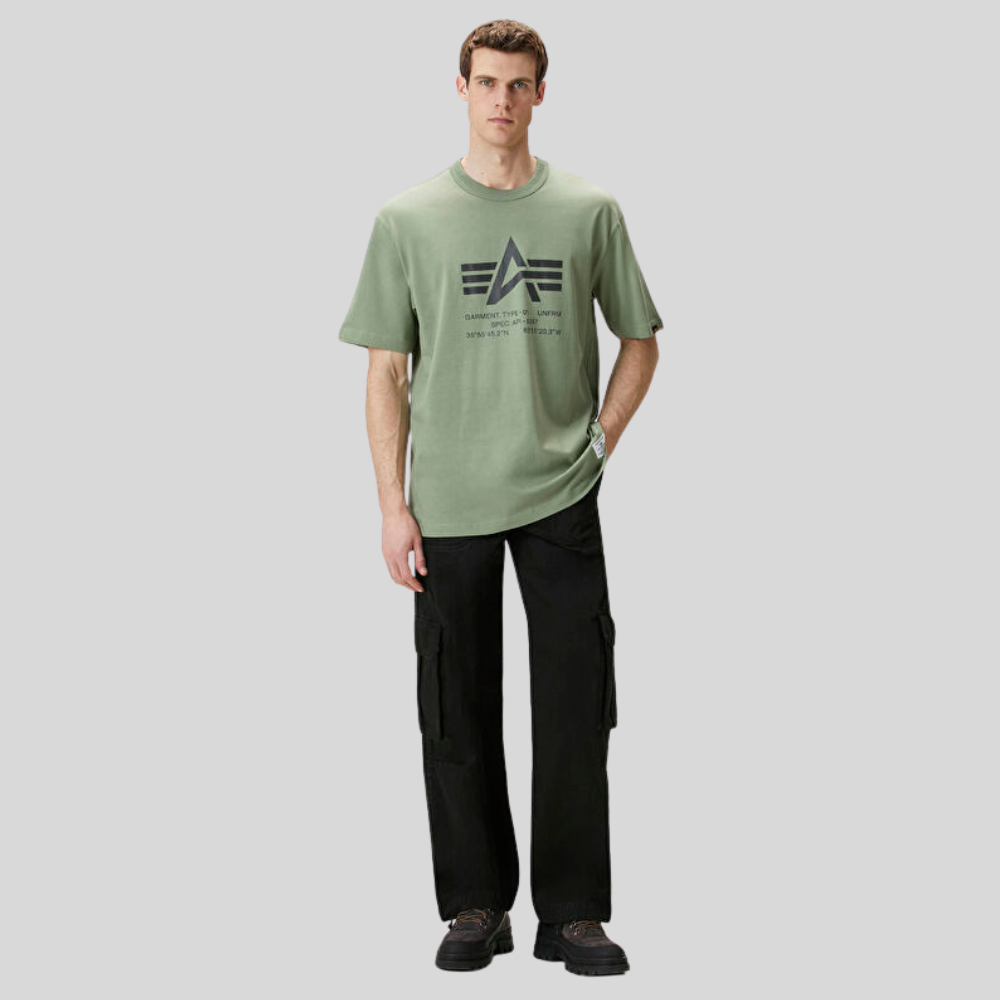 Футболка Alpha Industries Relaxed Coordinates Tee Moss (Зеленый)