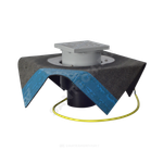 Воронка кровельная HL62.1BH с вертикальным выпуском PP Дн 110 с трапом, электрообогревом, теплоизоляцией, гидроизоляционным полимербитумным полотном 500мм HL HL62.1BH/1