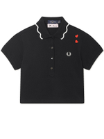 Женская Рубашка Scalloped Trim Polo