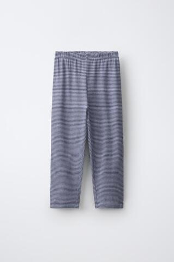 ZARA ПИЖАМА В ПОЛОСКУ, СЕРО-СИНИЙ