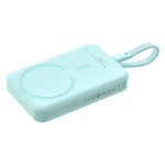 Внешний аккумулятор + Беспроводная зарядка Baseus Magnetic Mini Type-C Edition 2C+Qi 10000mAh 30W (MagSafe) - Peppermint Blue