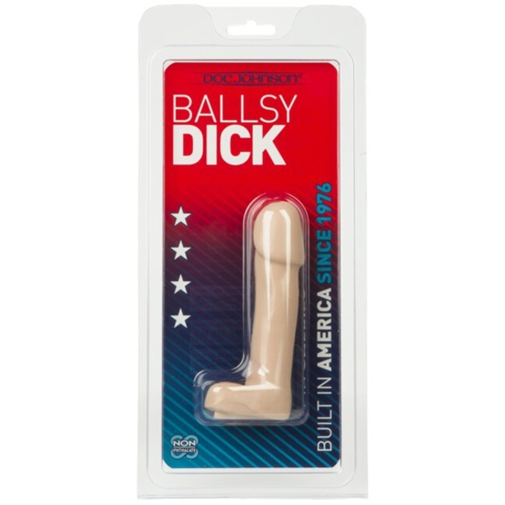 Анальный мини-фаллос Ballsy Dick (Цвет: телесный)