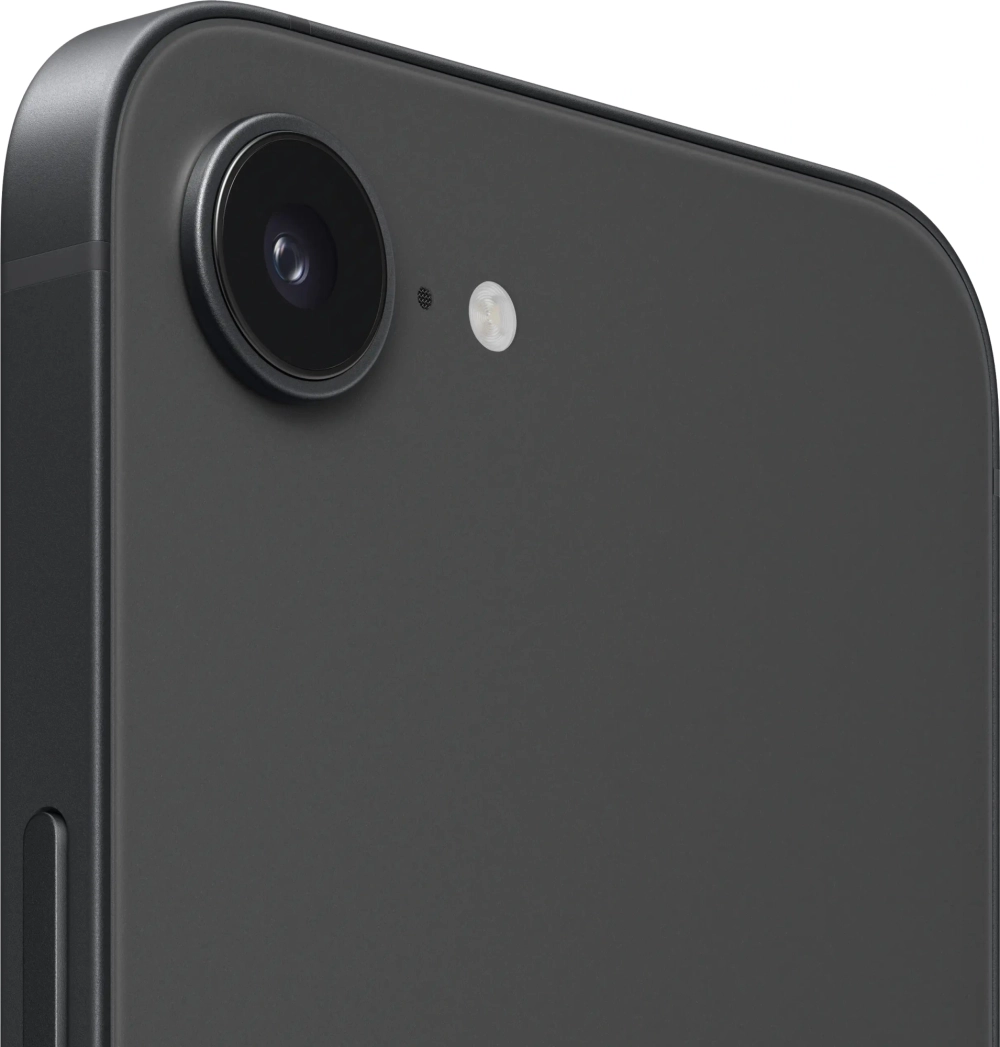 Смартфон Apple A3409 iPhone 16e 128Gb черный моноблок 3G 4G 1Sim 6.1" 1170x2532 iOS 18 48Mpix 802.11 a/b/g/n/ac/ax NFC GPS Protect