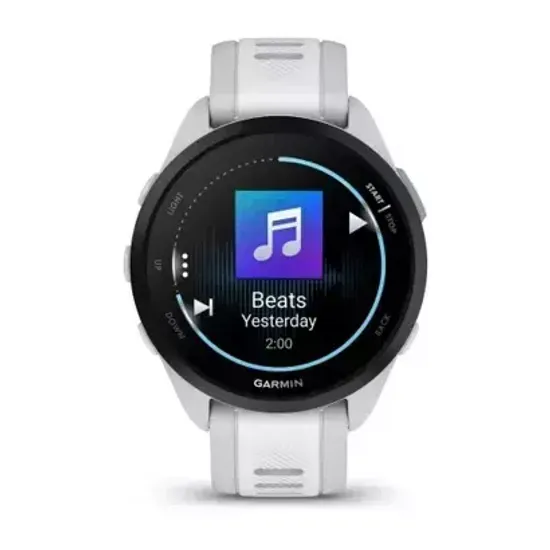 Беговые смарт-часы Garmin Forerunner 165 Music, Mist Grey/Whitestone 010-02863-31