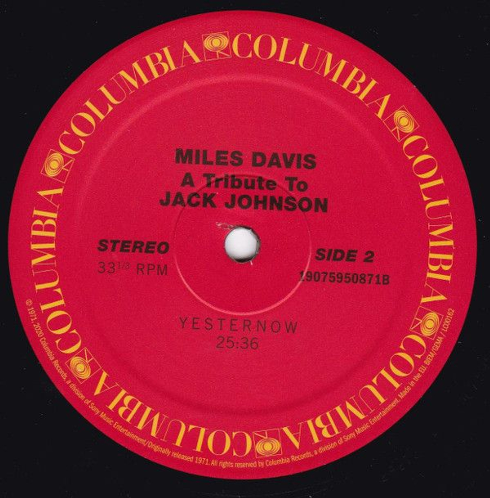 Miles Davis — A Tribute To Jack Johnson (LP)