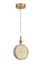 Светильник подвесной светодиодный NewRgy D2816-DW-15 BRASS, 10 Вт, латунный