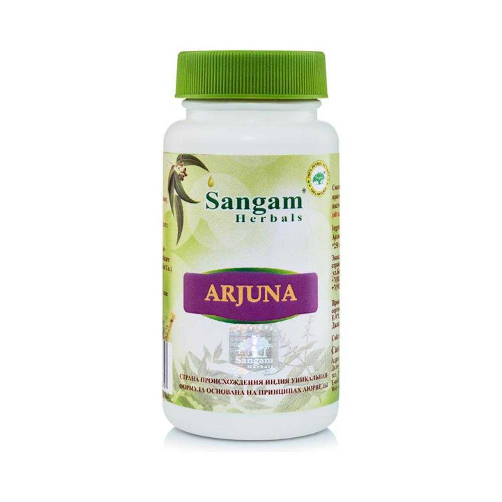 Sangam Herbals Arjuna Арджуна смесь сухого растительного сырья (750 мг) 60 таб