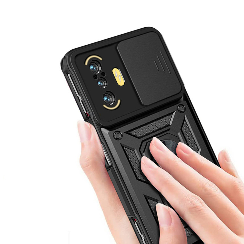 Чехол с кольцом Bumper Case для Xiaomi Poco F3 GT