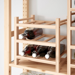 IKEA HUTTEN  (ИКЕА ХУТТЕН)  -  Стойка для 9 бутылок вина - массив дерева