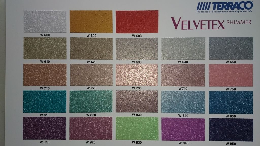 Краска эффект шёлка Velvetex Shimmer (Вельветекс Шиммер)