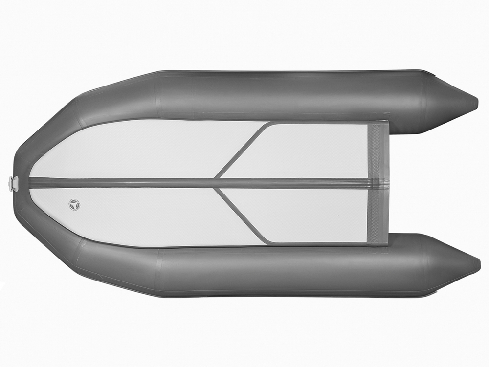 Лодка ПВХ X-River Rocky 395 НДВД + усиленное дно и баллон, мята-серый/фурнитура серая, увеличенный т