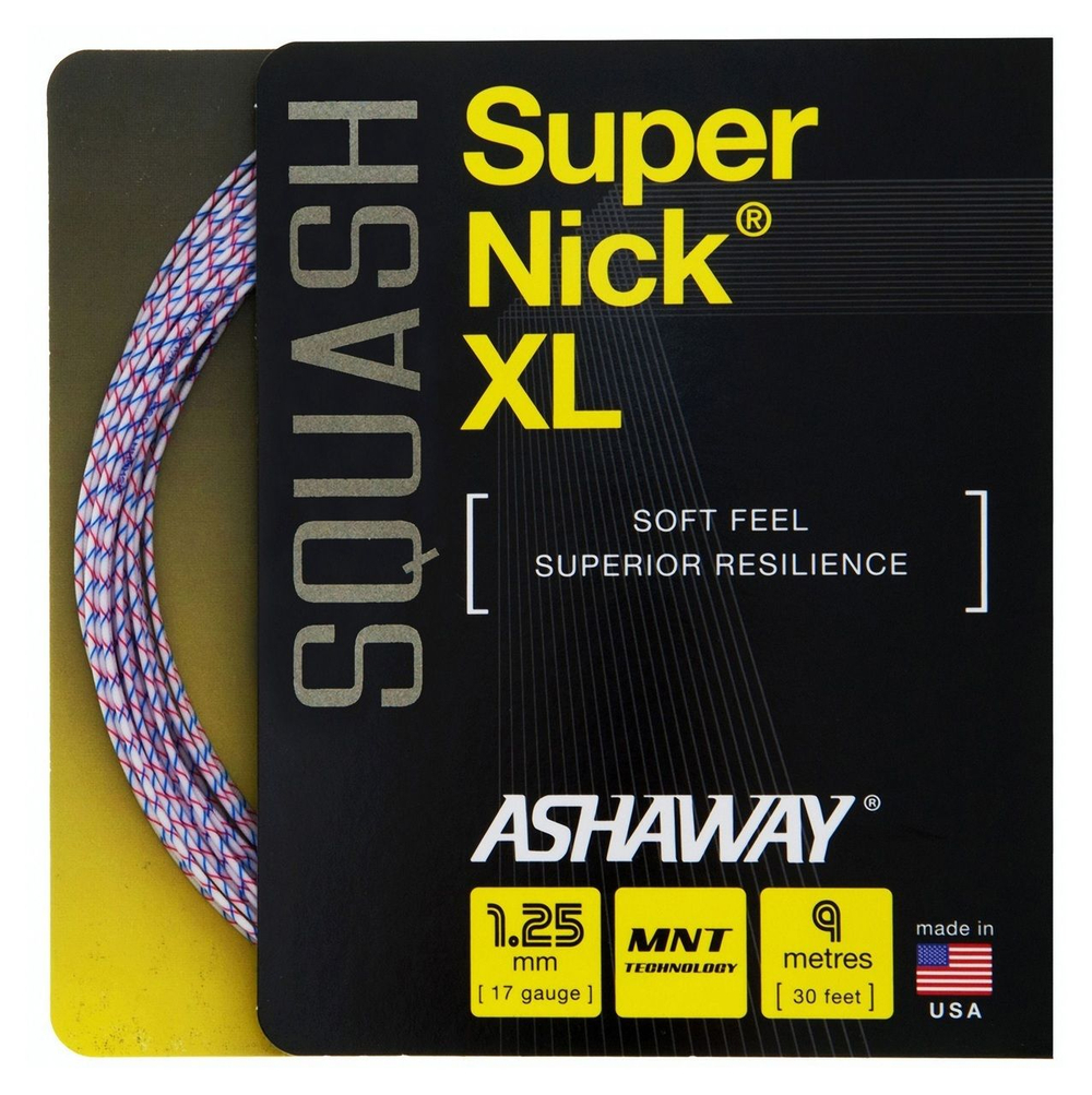 Naciag do squasha Ashaway SuperNick XL (9 m) - white