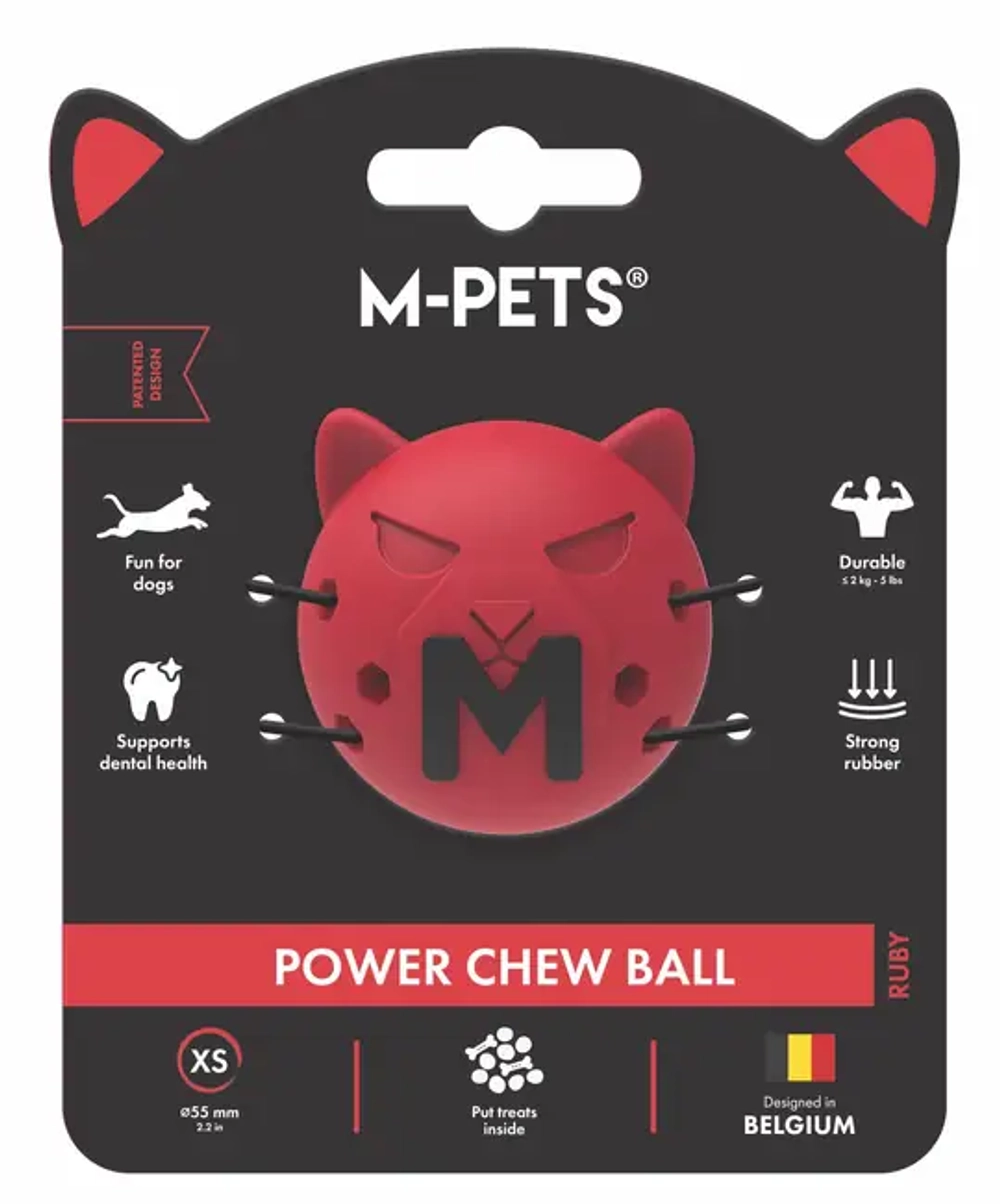 MPETS Игрушка для собак Мяч из каучука красный S 7 см
