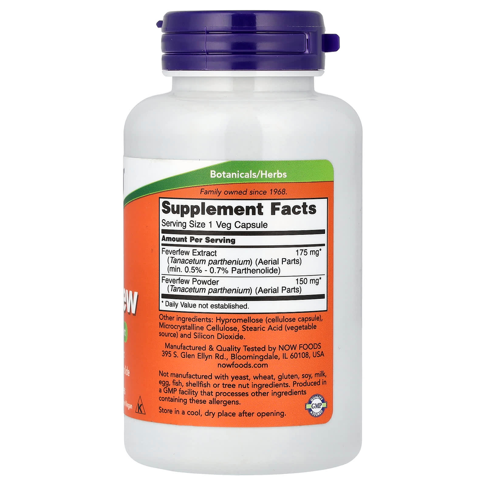 NOW Foods, Златоцвет девичий, 100 вегетарианских капсул
