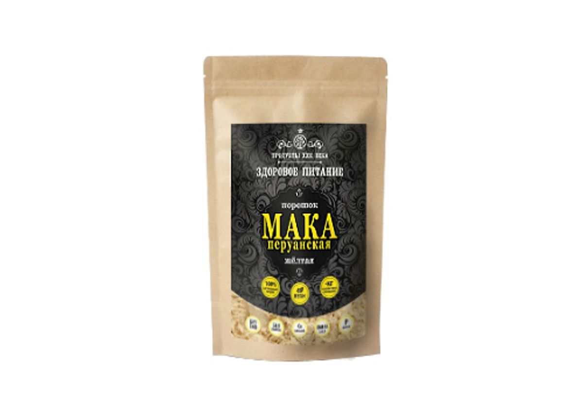 Мака перуанская желтая порошок, 100г