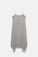 ПЛАТЬЕ МИДИ С КРУЖЕВОМ — ZW COLLECTION — ZARA